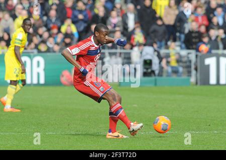 Gueida FOFANA von Lyon während der französischen Meisterschaft L1 2013/2014 Fußballspiel zwischen FC Nantes und Olympique Lyonnais am 9. Februar 2014 im La Beaujoire Stadion in Nantes, Frankreich. Foto Pascal Allee / DPPI Stockfoto