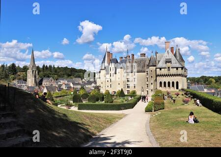 Chateau de Langeais, Loire-Tal, Frankreich Stockfoto