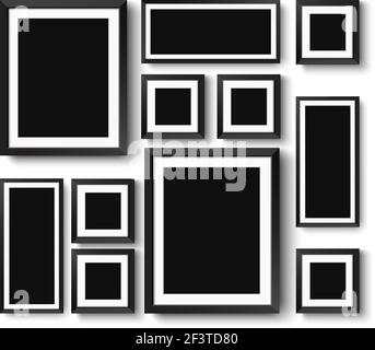 Eingestellt von Bilderrahmen Stock Vektor