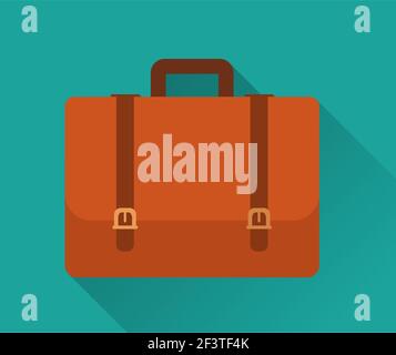 Flaches Symbol für Aktenkoffer Stock Vektor