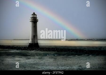 New Brighton Lighthouse Großbritannien Stockfoto