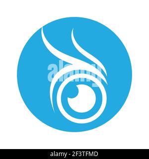 Eule einfache Logo Vektor Illustration Vorlage Design. Stock Vektor