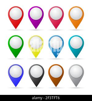 Satz von Papiermappen-Zeigern Stock Vektor