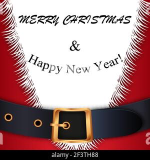 Roter Weihnachtsmann Anzug, Stock Vektor