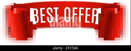 Rotes realistisches Band. Stock Vektor