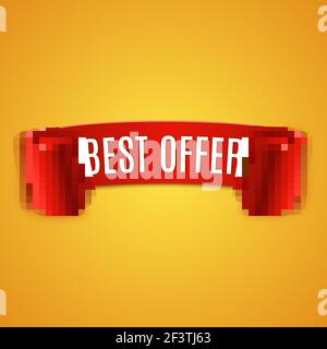 Rotes realistisches Band. Stock Vektor