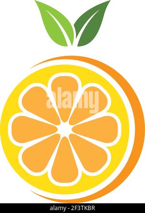 Orange Logo Vorlage Vektor Symbol Illustration Design Stock Vektor
