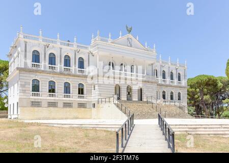 Der Acebron Palast im Donana Nationalpark in Huelva, Andalusien, Spanien. Stockfoto