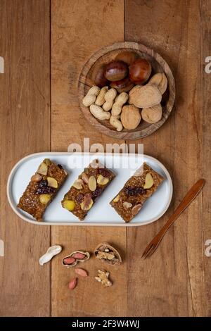 Yakbap, koreanische Dessert gewürzt klejewoj Reis mit Honig, Datteln, Kastanien gemischt Stockfoto