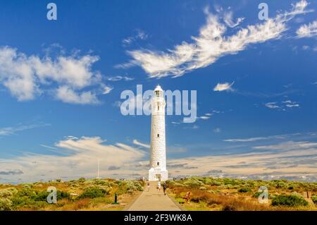 Cape Leeuwin Lighthouse liegt am südwestlichsten Punkt des australischen Kontinents - Augusta, WA, Australien Stockfoto