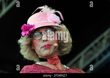 Lahr, Bergfest auf der Landesgartenschau mit Hansy Vogt (alias Frau Wäber). Stockfoto