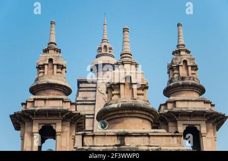 Spitze eines Tempels in Sarnath Stockfoto