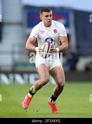Aktenfoto vom 13-03-2021 von Englands Henry Slade. Ausgabedatum: Donnerstag, 18. März 2021. Stockfoto