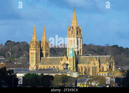 Die Kathedrale in der Stadt truro cornwall england Stockfoto