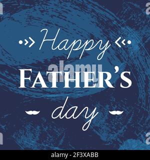 Alles gute zum Vatertag. Vektor-Illustration, flaches Design Stock Vektor