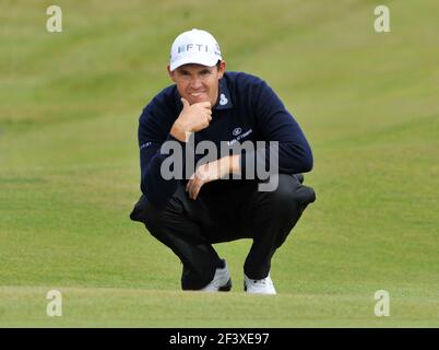 DIE OPEN TURNBURY 2009. 2nd TAG 17/7/2009. PADRAIG HARRINGTON AUF DER 12TH. BILD DAVID ASHDOWN Stockfoto