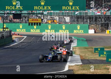 19 NORRIS Lando, Carlin, Action während der 2018 FIA Formel 2 Meisterschaft von England vom 5. Bis 8. juli in Silverstone, Großbritannien - Foto Sebastiaan Rozendaal / DPPI Stockfoto