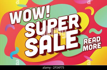 Vorlage für Shopping-Banner. Angebote und Rabatte. Vektorgrafik. Promotion Vorlage Design für Print oder Web, Medien, Poster-Material. Stock Vektor