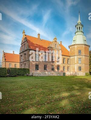 KRISTIANSTAD, SCHWEDEN - 13. OKTOBER 2018:das Karsholm-Schloss in Kristianstad Gemeinde. Stockfoto