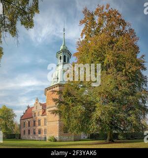 KRISTIANSTAD, SCHWEDEN - 13. OKTOBER 2018:das Karsholm-Schloss in Kristianstad Gemeinde. Stockfoto