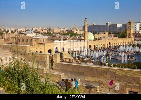 Irak, Kurdistan, Erbil, Shar Park und Qaysari Bazaar Stockfoto