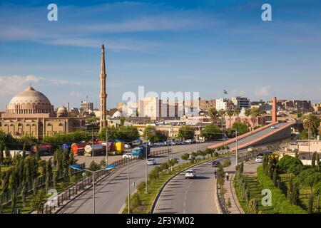 Irak, Kurdistan, Erbil, shanidar Park und Al Sawaf Moschee Stockfoto