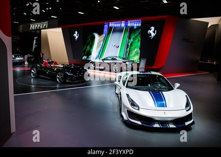 Ferrari 488 Pista Spider während der Mondial de l'Automobile 2018, Paris Motorshow, vom 4. Bis 14. oktober, Frankreich - Foto Antonin Vincent / DPPI Stockfoto