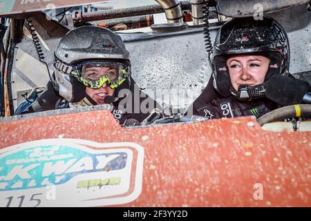 115 OPARINA MARIIA (RUS) SHTANEVA TASIIA (RUS) MAVERICK X3 während der Silk Way 2018 Off Road Rallye, Juli 21, Astrachan - Astrachan, Russland - Foto Eric Vargiolu / DPPI Stockfoto