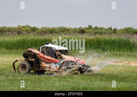 115 OPARINA MARIIA (RUS) SHTANEVA TASIIA (RUS) MAVERICK X3 während der Silk Way 2018 Off Road Rallye, Juli 22, Astrachan - Elista, Russland - Foto Eric Vargiolu / DPPI Stockfoto