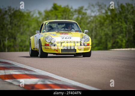 260 Patrick PAPPALARDO, Henri MOTORHAUBE, FRA, FRA, PORSCHE 911 Carrera RSR 2,8L 1973, Aktion während der Tour Auto 2018 Optic 2000, vom 24. Bis 28. april - Foto Alexandre Guillaumot / DPPI Stockfoto