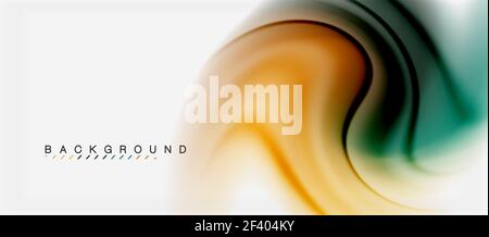 Strudel Flüssigkeit fließende Farben Bewegungseffekt, holographischen abstrakten Hintergrund. Strudel Flüssigkeit fließende Farben Bewegungseffekt, holographischen abstrakten Hintergrund. Vektorgrafik Stockfoto