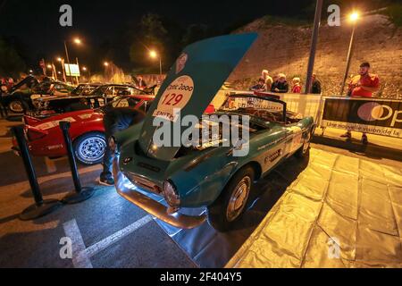 129 FRANÇOIS DUMEZ, JULIA CHAMOT ROOKE, FRA, FRA, BMW 507 1957, Aktion während der Tour Auto 2018 Optic 2000, vom 24. Bis 28. april - Foto Alexandre Guillaumot / DPPI Stockfoto