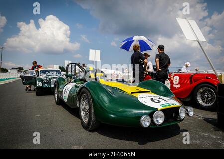 61 HAUBE (gbr), LISTER Jaguar knobbly 1958, während der 2018 Le Mans Classic, Frankreich vom 6. Bis 8. Juli, in Le Mans - Foto Francois Flamand / DPPI Stockfoto