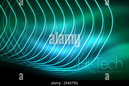 Umrisse Sechsecke, glühende geometrische Formen, digitale Techno abstrakt Hintergrund. Umrisse Sechsecke, glühende geometrische Formen, digitale techno Abstract Background, Vector Illustration Stock Vektor