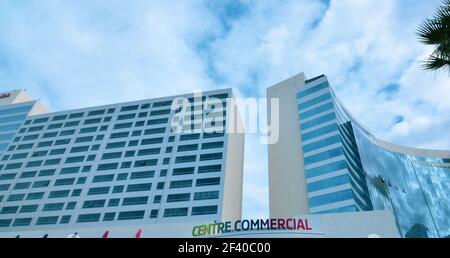 Tanger Mall. Das Erholungsgebiet von Tanger in Marokko. Stockfoto