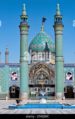 Heiliger Schrein von Imamzadeh Hilal ibn Ali in Aran va Bidgol, Kashan, Iran. Stockfoto