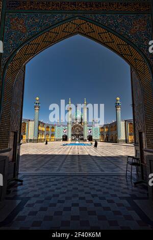 Heiliger Schrein von Imamzadeh Hilal ibn Ali in Aran va Bidgol, Kashan, Iran. Stockfoto