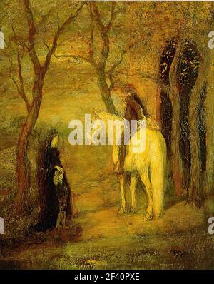 Albert Pinkham Ryder - Roadside Meeting Stockfoto