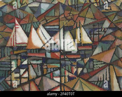 Amadeo De Souza Cardoso - Untitled Boats 1913 Stockfoto