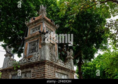 Ein historischer Tempel in der Stadt Hanoi in Vietnam Stockfoto