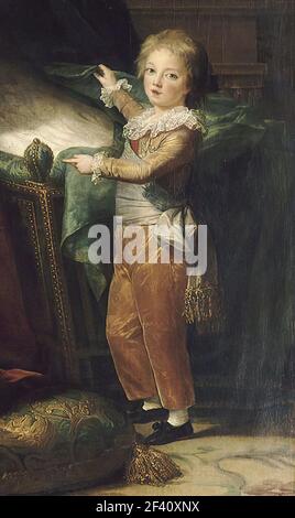 Élisabeth Vigée Le Brun - Dauphin Louis Joseph Xavier Frankreich Zweites Kind erster Sohn König Louis XVI Frankreich Stockfoto