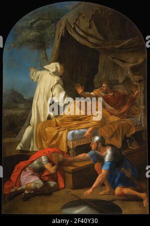 Eustache Le Sueur - St. Bruno Erscheint Comte Roger 1648 Stockfoto