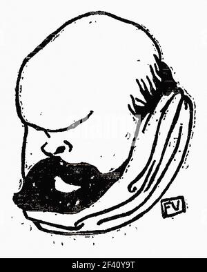 Félix Vallotton - Französischer Dichter Paul Verlaine 1896 Stockfoto