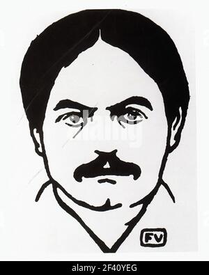 Félix Vallotton - Porträt Französischer Schriftsteller Dramatiker Alfred Jarry 1901 Stockfoto