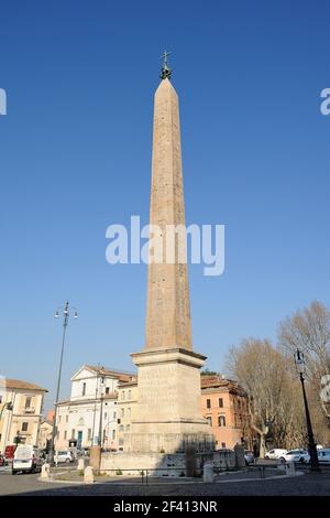 Italien, Rom, San Giovanni in Laterano, Obelisco Lateranense, der höchste und älteste Obelisk in Rom Stockfoto