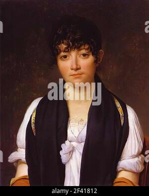 Jacques-Louis David - Porträt Suzanne Le Pelletier De Saint Fargeau 1804 Stockfoto