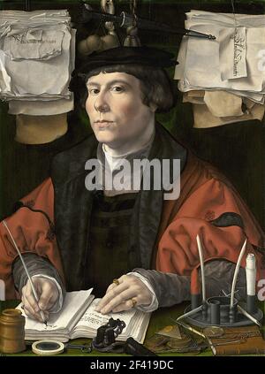 Jan Gossaert alias Jan Mabuse - Portrait Merchant C 1530 Stockfoto