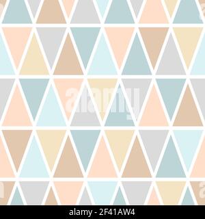 Nahtloses Vektormuster. Abstrakter Dreieck geometrischer Hintergrund. Stockfoto