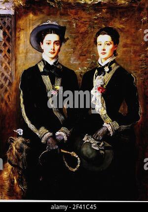 John Everett Millais - Twins Grace Kate Hoare 1876 Stockfoto
