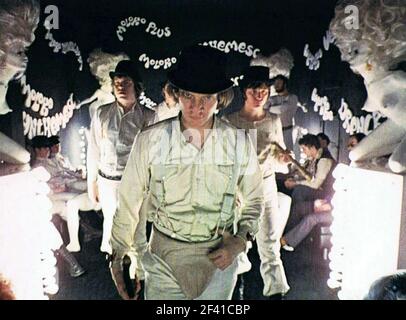 Ein UHRWERK ORANGE 1971 Warner Bros Film mit Malcolm McDowell Stockfoto
